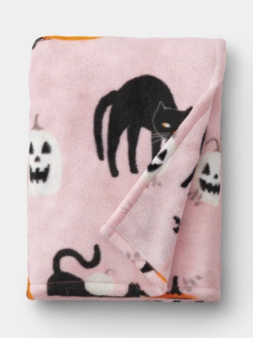 Halloween Cats and Pumpkins Throw Blanket Pink - Target Hyde & EEK!